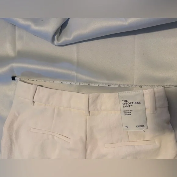 Aritzia The Effortless Pant™ - Crepette™ in Light Birch SZ 10 - Picture 9 of 10